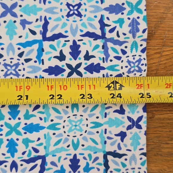 CROFT AND BARROW WOMEN'S SHORT SLEEVE BLUE & WHITE PULLOVER TOP SIZE MEDIUM - Picture 9 of 12